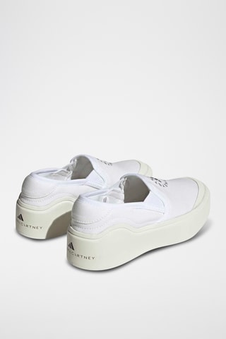 Chaussures d’entraînement plateformes en coton biologique Stella McCartney True Life - Blanc