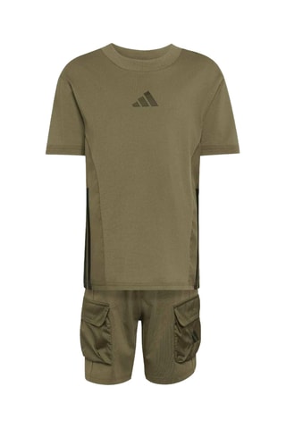 T-shirt et short d’entraînement Direct - Kaki