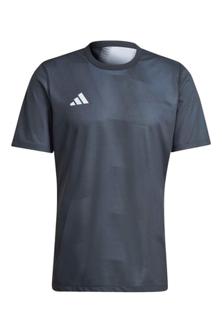 Maillot de football slim réversible Striped - Noir
