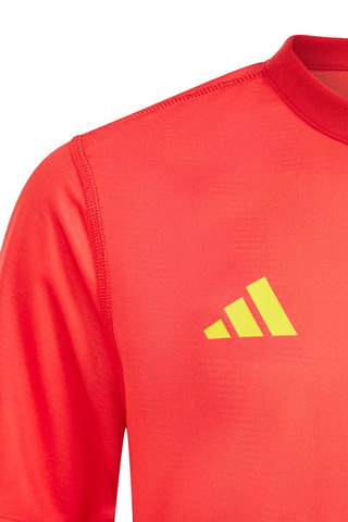 Maillot de football slim réversible Striped - Corail