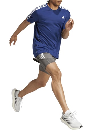 T-shirt de running regular Own the run excite - Bleu électrique