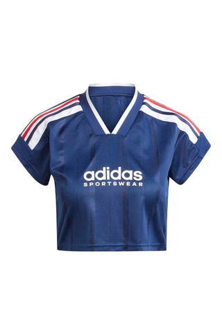 T-shirt cropped House Of Tiro - Bleu marine