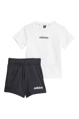T-shirt et short regular d’entraînement Essentials - Blanc et noir