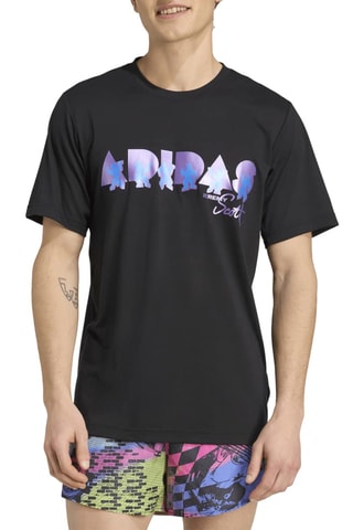 T-shirt regular d’entraînement Brand Collaboration - Noir