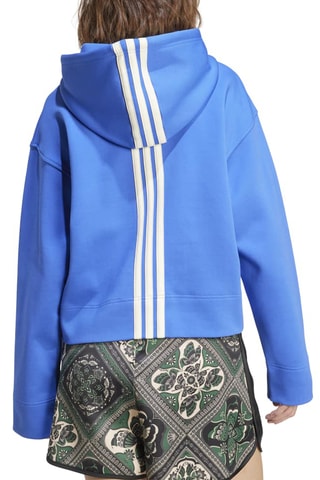 Sweat polaire d’entraînement à capuche Brand Collaboration - Bleu cobalt