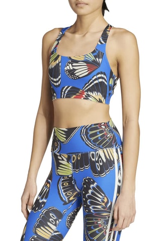 Brassière d’entraînement push-up Brand Collaboration - Noir et bleu roi