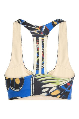 Brassière d’entraînement push-up Brand Collaboration - Noir et bleu roi