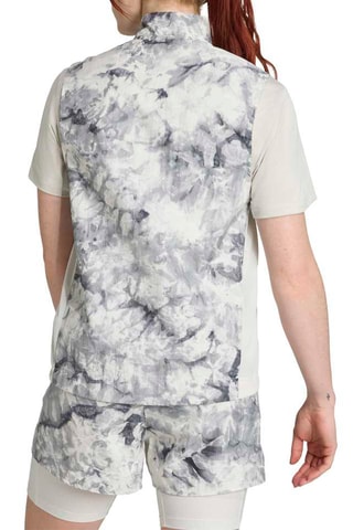 Veste de running sans manches tie and dye Own The Run Seasonal - Gris foncé et écru