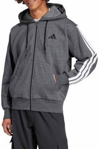 Sweat polaire d’entraînement à capuche Essentials - Gris foncé