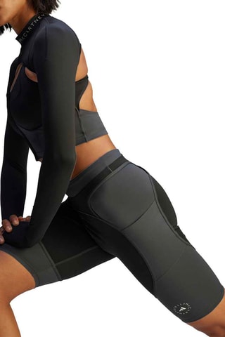 Cycliste d’entraînement taille haute Stella McCartney - Noir et gris foncé