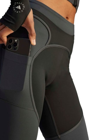Cycliste d’entraînement taille haute Stella McCartney - Noir et gris foncé