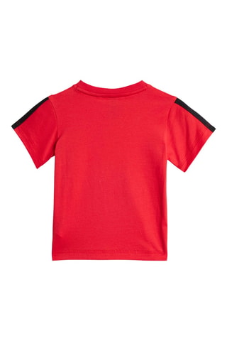 T-shirt regular et short regular d’entraînement Essentials - Noir et rouge