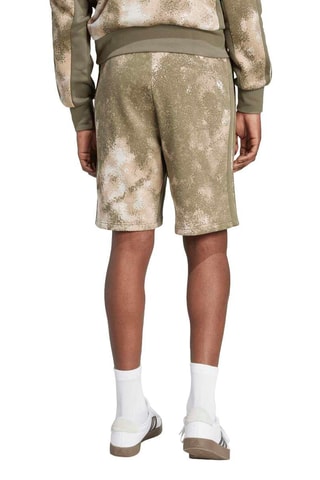 Short regular d’entraînement tie and dye Seasonals - Kaki et blanc