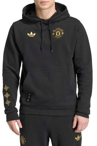 Sweat de football à capuche Manchester United - Noir