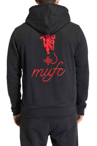 Sweat de football à capuche Manchester United - Noir