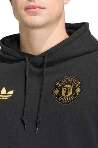 Sweat de football à capuche Manchester United - Noir