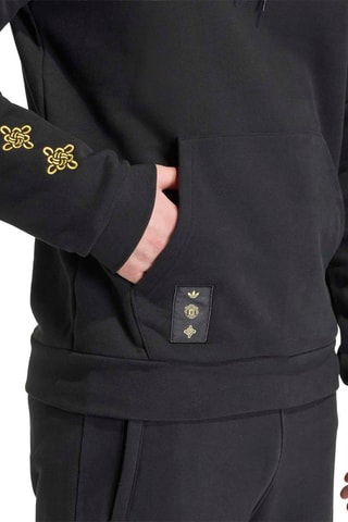 Sweat de football à capuche Manchester United - Noir