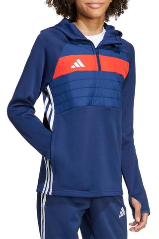 Sweat d’entrainement à capuche Tiro - Bleu marine