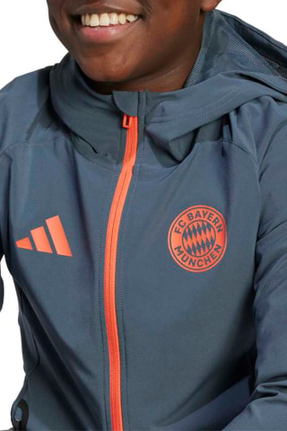 Veste de football à capuche FC Bayern Muenchen - Gris foncé