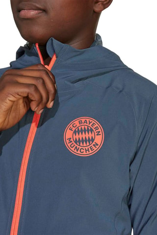 Veste de football à capuche FC Bayern Muenchen - Gris foncé