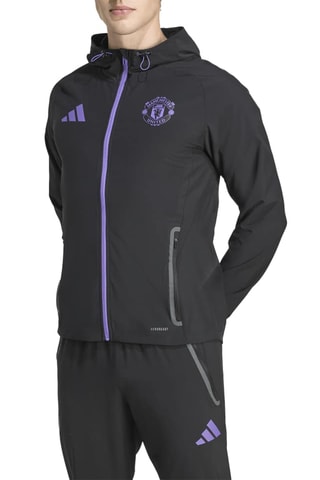 Veste de football à capuche Manchester United - Noir