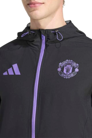 Veste de football à capuche Manchester United - Noir