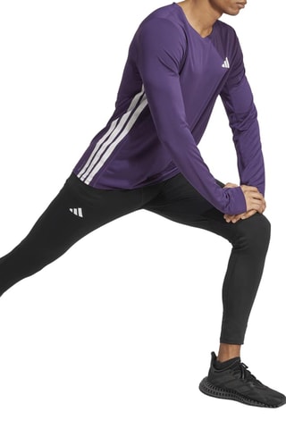 T-shirt slim de running Adizero Train For Races - Violet