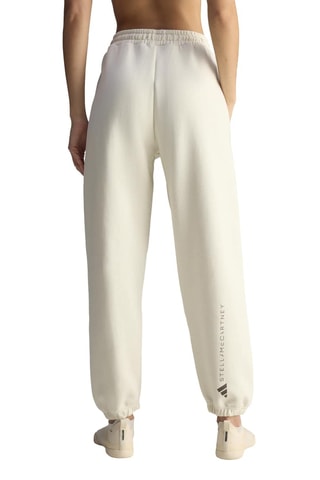 Pantalon loose de survêtement taille haute en coton biologique True life - Blanc