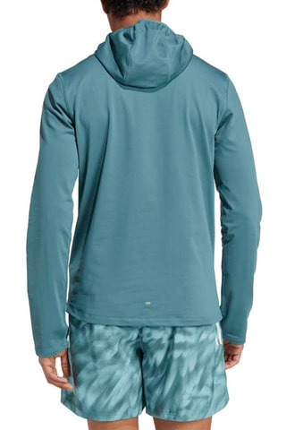 Sweat de running à capuche Own the run - Bleu-gris