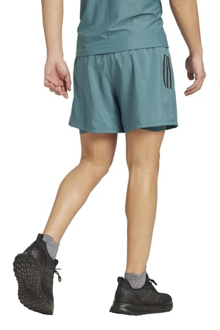 Short regular de running 2-en-1 Own the run - Bleu-gris