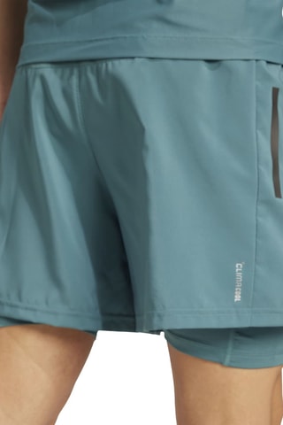 Short regular de running 2-en-1 Own the run - Bleu-gris
