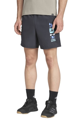 Short d’entraînement regular Workout Essentials Plus - Noir