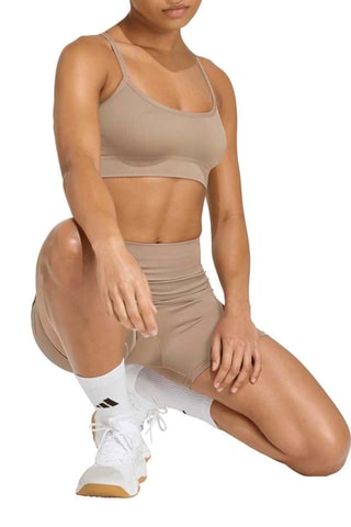 Cycliste d’entraînement taille haute Workout Essentials - Beige