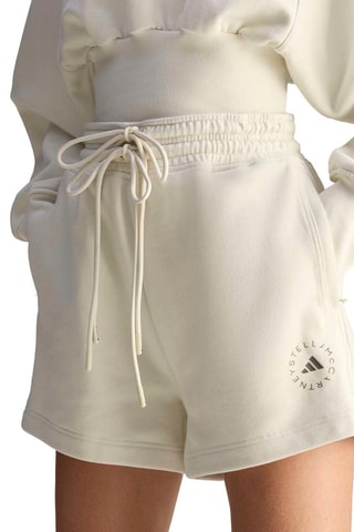 Short d'entraînement loose en coton biologique True Life - Ecru