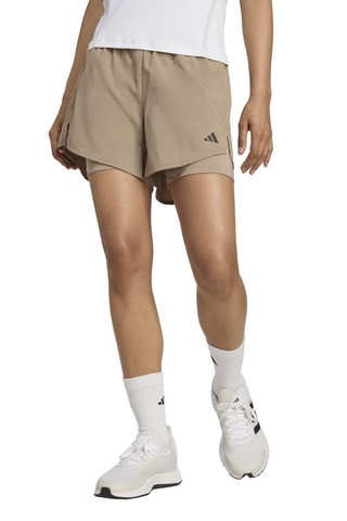 Short d’entraînement regular 2-en-1 Workout Essentials - Marron