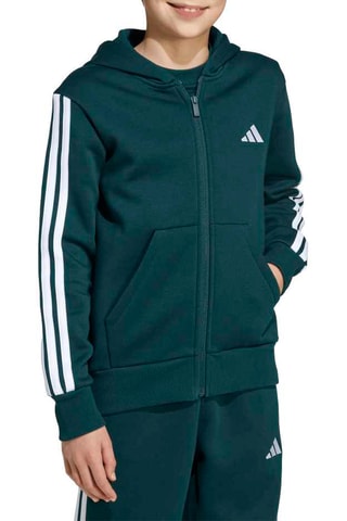 Sweat polaire d’entraînement à capuche Essentials - Vert foncé