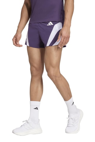 Short de running slim Adizero Seasonal - Violet
