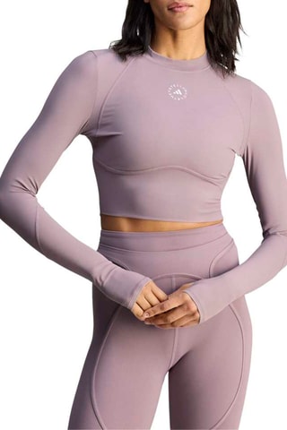 Crop top d’entraînement Stella McCartney - Violet
