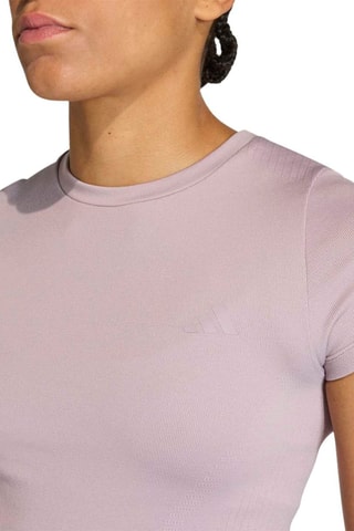 T-shirt cropped d’entraînement Essentials - Violet