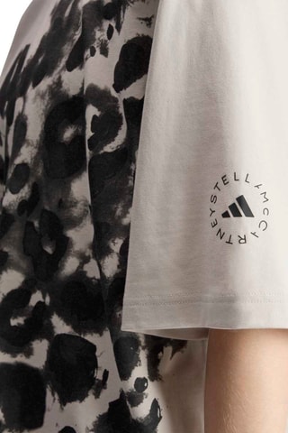 T-shirt d'entraînement oversize en coton biologique Stella McCartney - Beige