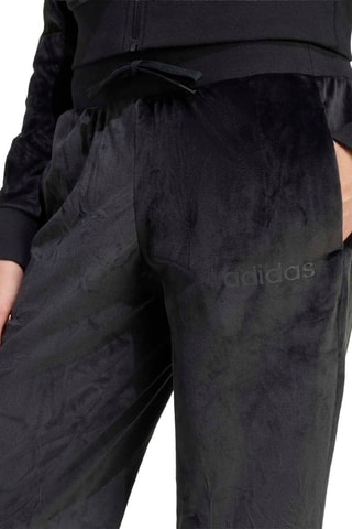 Survêtement en velours taille haute Glam - Noir