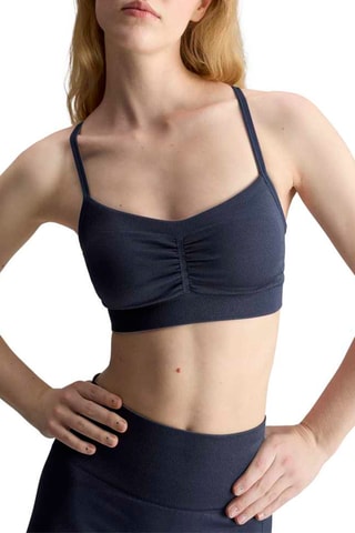 Brassière de Yoga push-up True Strength - Bleu marine