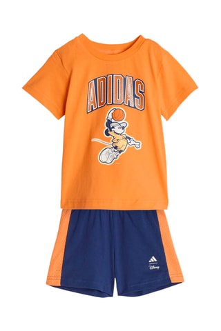 T-shirt et short d’entraînement Mickey Disney - Orange et bleu marine