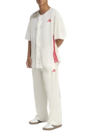 Chemise de baseball loose Stadium - Blanc