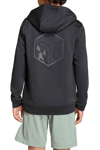 Sweat polaire d’entraînement à capuche Minecraft - Noir