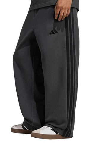 Pantalon wide legs polaire Essentials - Gris foncé