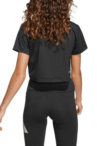 T-shirt d’entraînement cropped Train Essentials Seasonal - Noir