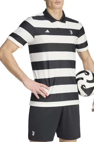 Polo de football Juventus FC - Noir et blanc
