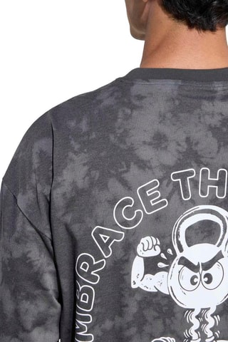 T-shirt d’entraînement oversize tie and dye Graphics - Gris foncé