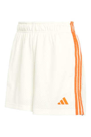 Short d’entraînement loose taille haute Stadium - Blanc et orange